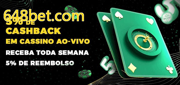 Promoções do cassino ao Vivo 648bet.com